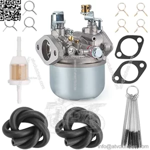 Carburetor Kit for EZGO Marathon 2-stroke Gas 1988, Replace OEM 14031G1, 14031-G1, 21740G1, 21740-G1, 4798, 520187, 520-187