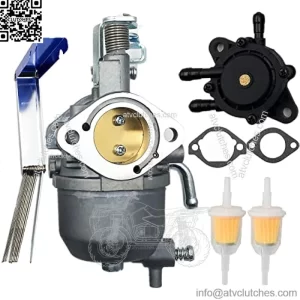 Carburetor Compatible with EZGO Kawasaki Engine RXV 2008+ Gas Golf Carts TXT 2010-2015 EZ-GO Valor 2010-2014 with Fuel Pump E-Z-GO Repalce 808656 602061 72873G01