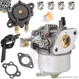 Carburetor Fuel Pump Kit for EZGO Golf Cart TXT Medalist Marathon 1991-up 4-Cycle with 295cc Engines, Replace OEM 72840-G01 26645-G01 72558-G02 26726-G01 26727-G01 603901 17553