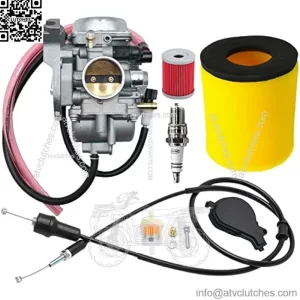 Eiger 400 Carburetor For Suzuki LT-F400 2x4 4x4 2002-2007 Replaces # 13200-38F22 13200-38F2V With Throttle Cable