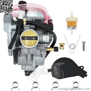 Carburetor Compatible for 2002-2007 Suzuki LTF400 Suzuki Eiger 400 2x4 4x4 LT-F400 |for Suzuki Eiger 400 LTA400 LTA400F| Replace # 13200-38F4V LTF400 LTF400F 2X4 4X4 Carb