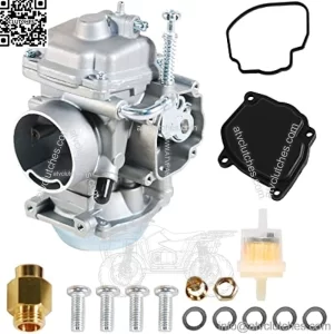Carburetor with Fuel Filter Fit for 1990-1999 Suzuki Quadrunner 250 LTF 250 LT-4WD LTF250F LT-F4WD LTF250 Carb 2x4 4x4