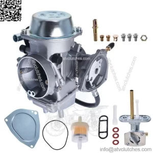 Carburetor W/Fuel Gas Petcock Valve For 2002-2008 Yamaha Grizzly 660