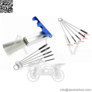 Carb Carburettor Cleaner Wire Tools Set Brush for Honda CR80RB Goldwing TV Parts (For: More than one vehicle)