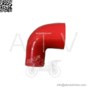 2" To 3" 90 Degree Angle Elbow 3Ply Silicone Coupler Turbo Hose RED