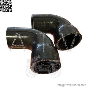 1.75" To 2" 90 Degree Angle Elbow 3Ply Silicone Coupler Turbo Hose (2 Pack)