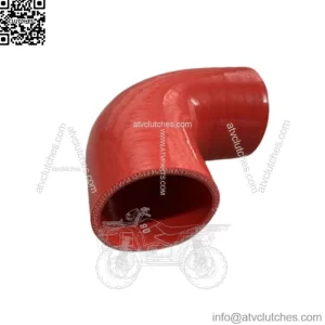 2" To 2.5" 90 Degree Angle Elbow 3Ply Silicone Coupler Turbo Hose RED