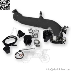 Silicone Charge Tube W BOV Polaris RZR Turbo R, XP, XP4, Turbo S & Pro