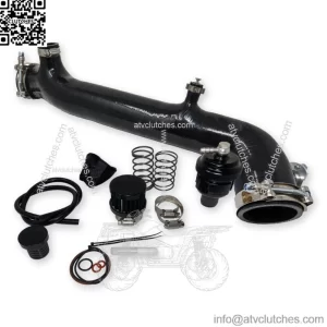 Silicone Charge Tube W BOV Polaris RZR Turbo R, XPT, XP4, Turbo S, Pro