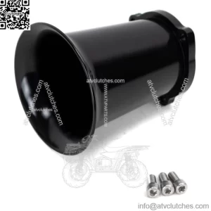 Black Billet Velocity Stack 4?? CV Keihin Carb Carburetor EFI Air Intake Harley (For: Harley-Davidson)