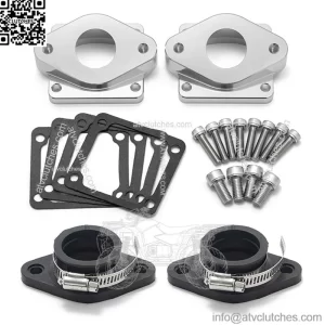 Split Intake Manifolds Kit 26mm-41mm Carb Carburetors For Yamaha Banshee 350 YFZ350 1987-2006