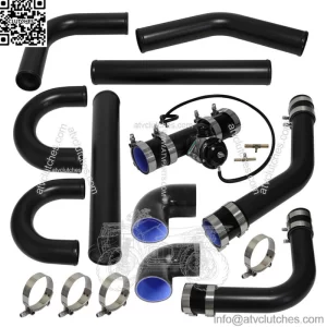 2.5" 63mm Universal Intercooler Pipe Piping Kit + BOV Turbo Blow Off Valve Kit