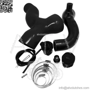 20-22 Ski-Doo 850 Turbo 6Ply HD Silicone Charge & Intake Tube BLACK  BOV Kit