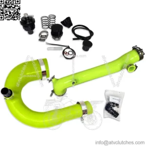 Green Polaris RZR Turbo R & XP PRO Silicone Charge Tube Kit & Blow Off Valve