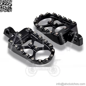 Wide Aluminum MX Motorcycle Platform Foot Pegs for Harley Dyna Sportster Softail