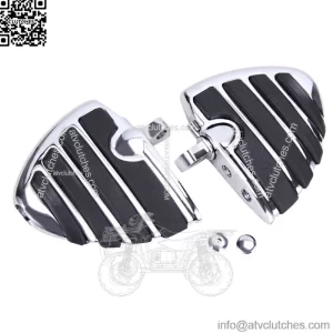 Wings Mini Board Male Mounts Footpegs Set For Harley Highway Floorboard Chrome