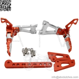 Motorcycle CNC Adjustable Rearset Footrest Pegs Pedal Set For LC150 EXCITER150 SNIPER150 Y125ZR