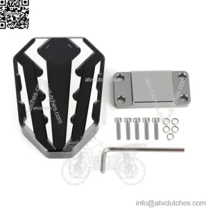 Extension Brake Pedal Enlarger Pad Black For Kawasaki Ninja 400 650 Z400 Z800 21