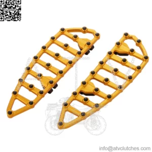 Arlen Ness MX Billet Driver Floorboards Gold 18" Pair Set Harley Touring 99+ (For: Harley-Davidson)