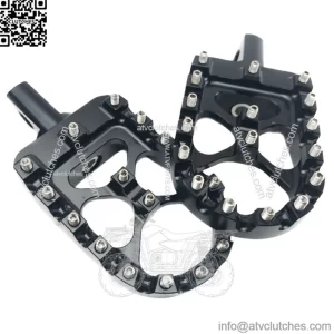 ACM Black Aluminum MX Motorcycle Platform Foot Peg Harley Dyna Sportster Softail (For: Harley-Davidson)