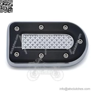 Kuryakyn Chrome Heavy Industry Brake Pedal Pad Harley FL Touring Softail Dyna (For: Harley-Davidson)