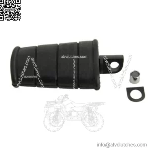 Black Logo Rubber Kick Kicker Starter Pedal Replacement Harley Ironhead Pan FLH (For: Harley-Davidson)