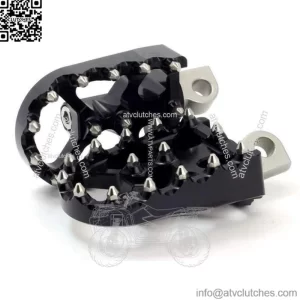 Flo Moto Black Aluminum Motorcycle MX Platform Foot Pegs Pair Set Harley Custom (For: Harley-Davidson)