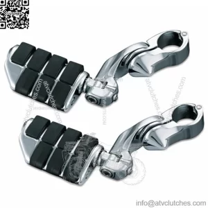 Kuryakyn Chrome Front 1.25 Engine Guard Short Arm Iso Highway Pegs Harley Honda (For: Harley-Davidson)
