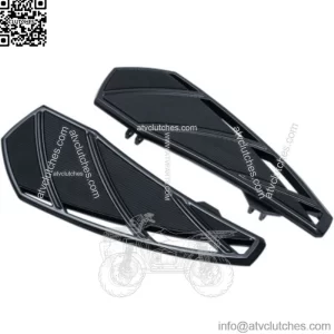 Kuryakyn Black Phantom Driver Footboards Floorboards Harley Touring Softail 83+ (For: Harley-Davidson)