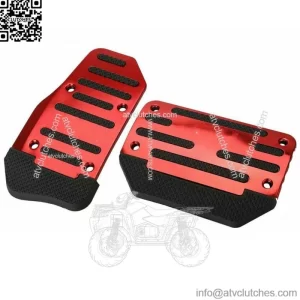 [RED] Non-Slip Automatic Gas Brake Foot Pedal Pad Cover Car Accessories Parts (For: More than one vehicle)