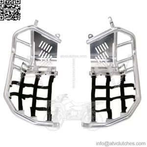 Aluminum Foot Peg Nerf Bars Yamaha 700 700R 2006-2024 Black Webbing (For: More than one vehicle)