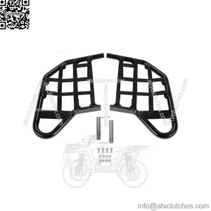 Aluminum Nerf Bars Foot Guard Pegs For Yamaha 700 YFM 700 YFM700 Black (For: More than one vehicle)