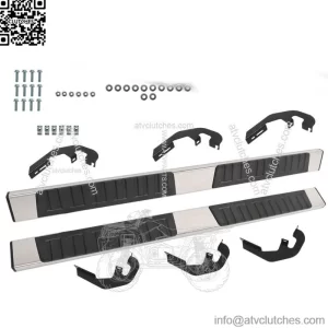 6" Running Boards For Silverado GMC Sierra Double Extended Cab 2007-18 Side Step