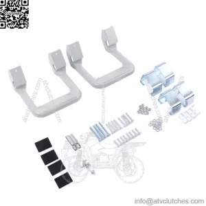 Pickup Aluminum Alloy Footboard 2 Pack #Silver