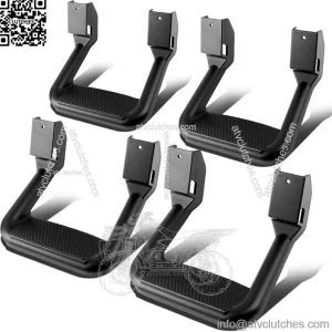 Pickup Aluminum Alloy Footboard 4 Pack #Black