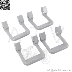 Pickup Aluminum Alloy Footboard 4 Pack #Silver
