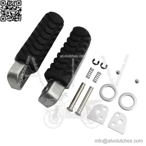 Rear Footpegs for Kawasaki Z650/Ninja 650 (2017-2023) - CNC Aluminum