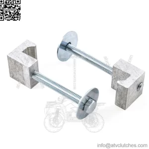 J-type fixing clip 2 pieces #silver