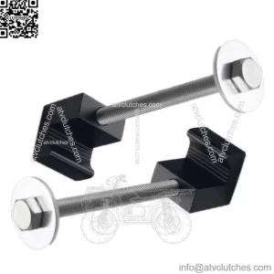 J-type fixing clip 2 pieces # black