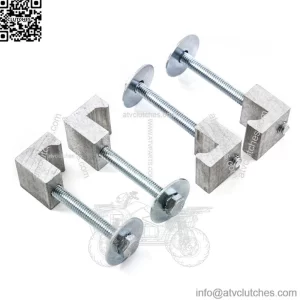 J-type fixing clip 4 pieces #silver