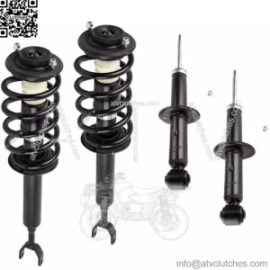 Full Set: 2 Front Complete Struts Springs Mounts + 2 Rear Shocks Fit A6 Quattro