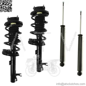 2 Front Complete Struts Springs Mount + 2 Rear Shocks Fit 2006 - 2011 Ford Focus