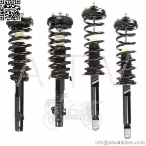 Full Set - 4 Complete Struts With Springs Mounts Fit 2008 - 2012 Honda Accord
