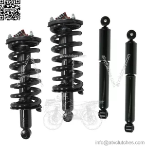 2 Front Complete Struts Springs + 2 Rear Shocks Fit 2004-2011 Armada 4WD Only