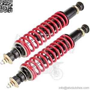Golf Cart Heavy Duty Coil Shock Absorber Kit, EZGO TXT Front Rear Coil Verload Shocks for Medalist, Marathon, ST350 1994-up Gas or Electric Golf Cart, Replaces OEM# 70630-G01 76418-G01 -