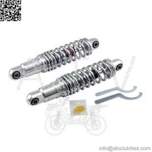 Heavy Duty Chrome Shocks 12" Adjustable Ride-Height Rear Suspension Touring (For: Harley-Davidson)