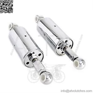 V-Twin 54-0161 Chrome Adjustable Length Shocks for FXST FLST Softail 89-99 (For: Harley-Davidson)