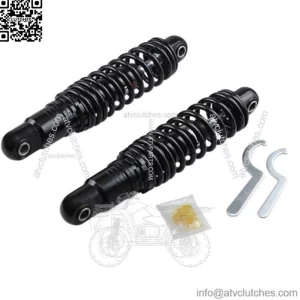 Heavy Duty Black Shocks 12" Adjustable Ride-Height Rear Suspension Touring (For: Harley-Davidson)