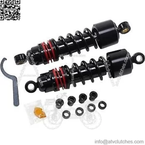 Burly B28-1206B Black Slammer Plus 10.5" Shocks for Harley Sportster 04-20 (For: Harley-Davidson)