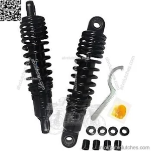 Black 11" Premium Ride-Height Adjustable Shocks for Harley Sportster 86-03 (For: Harley-Davidson)